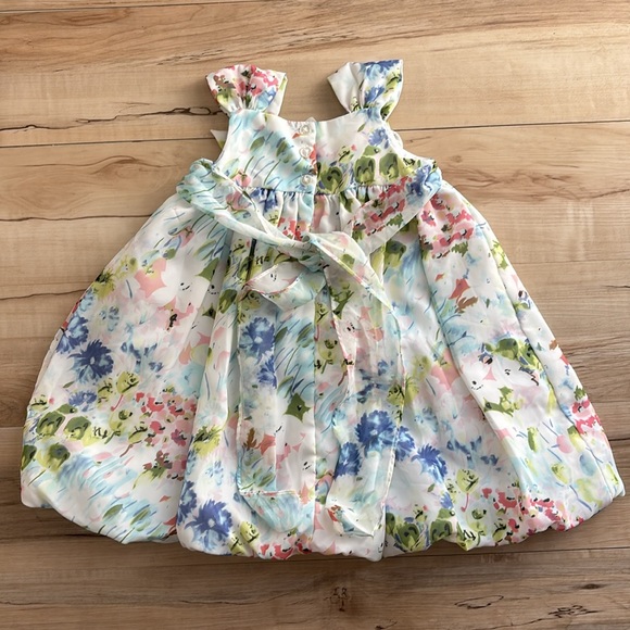 Marmellata Girls Dress Size 2T. Sheer Floral Print. Easter. Family Photos. So - Picture 5 of 11